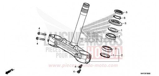 TIGE DE DIRECTION CBR1000SPN de 2022
